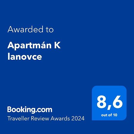 דירות יאסימוב Apartman K Lanovce מראה חיצוני תמונה